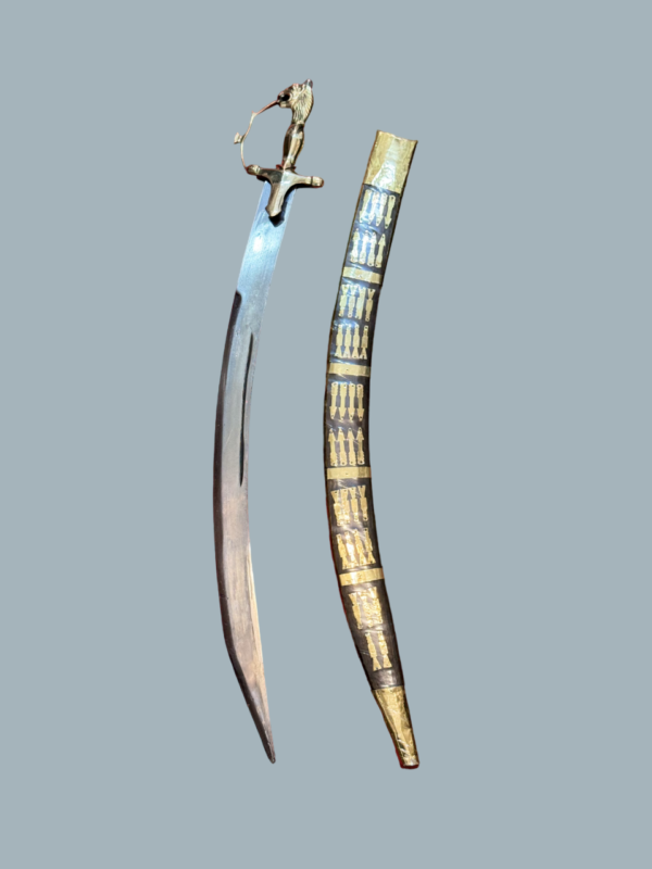 Brass and wooden sword - Image 2