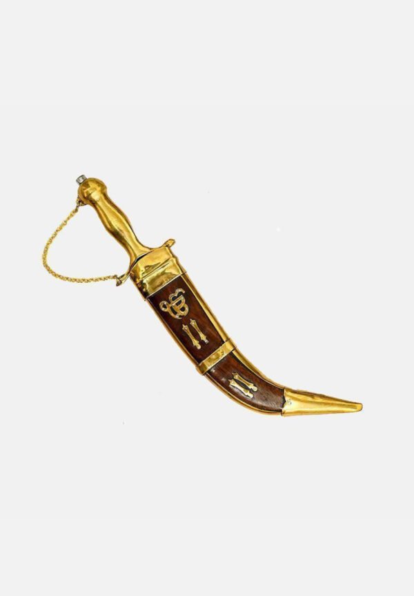 Ik Onkar kirpan with Wooden Sheath 12 INCH