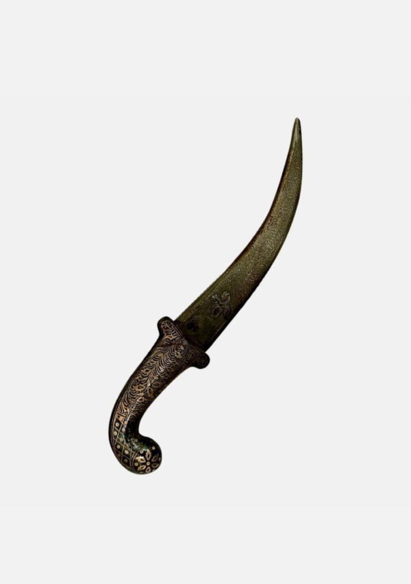 Damascus Kirpan with Koftgari Art 12 INCHES